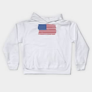 US Flag Stars and Stripes United States of America Kids Hoodie